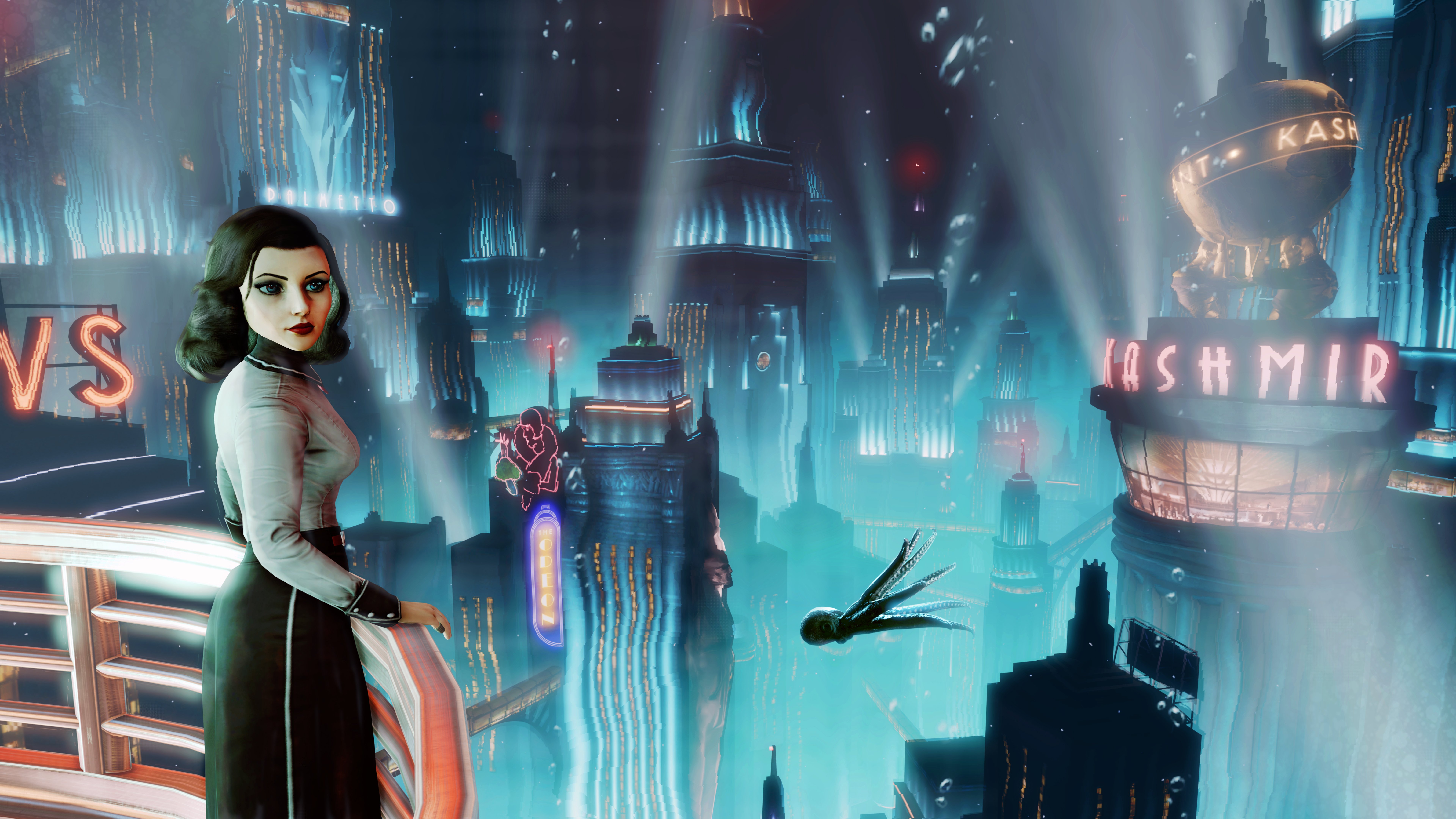 bioshock, Fantasy, Sci fi, Shooter, Action, Cyborg, Fighting, Robot, Warrior, Futuristic Wallpaper