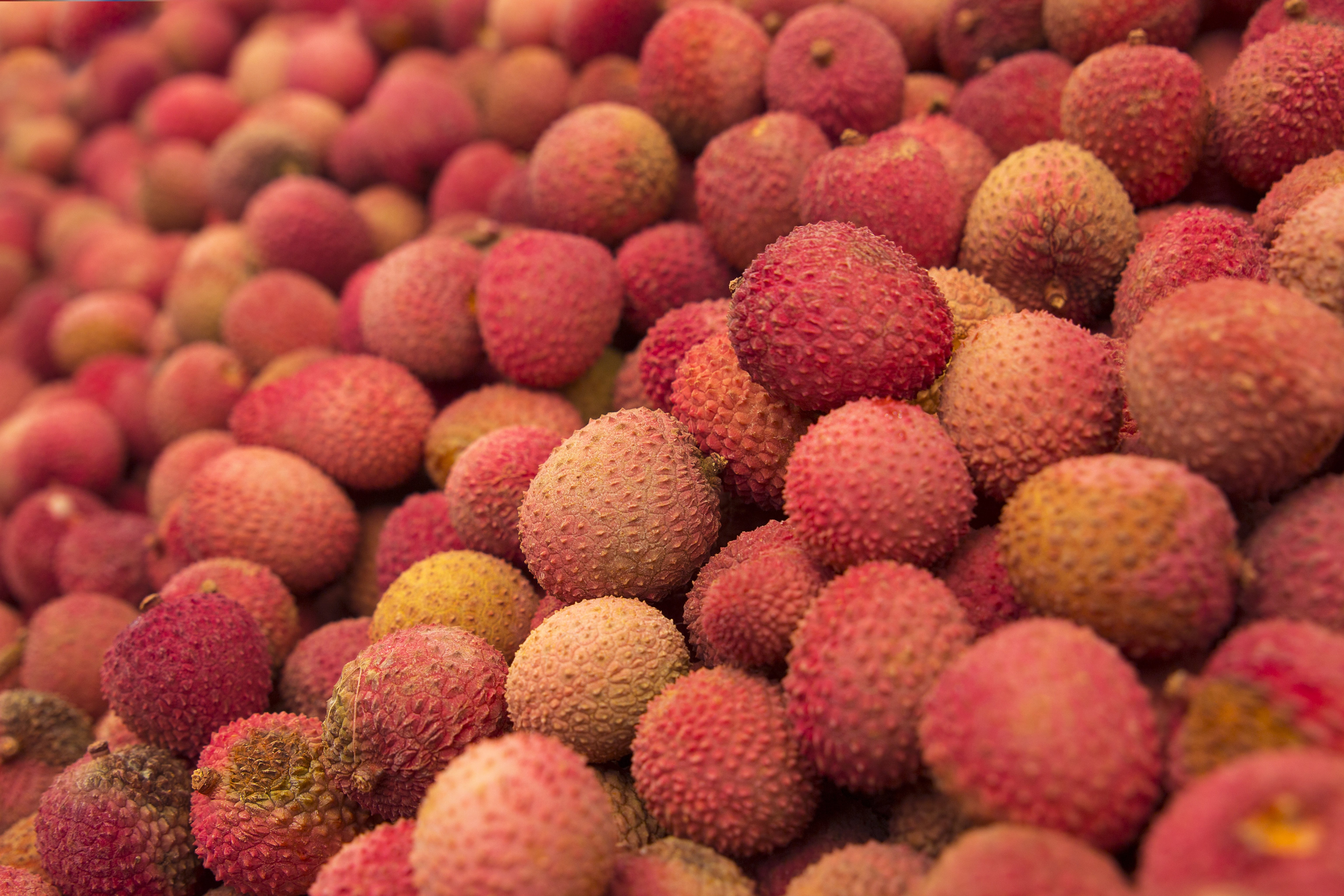 litchi, Fruit, Many, Ripe Wallpaper