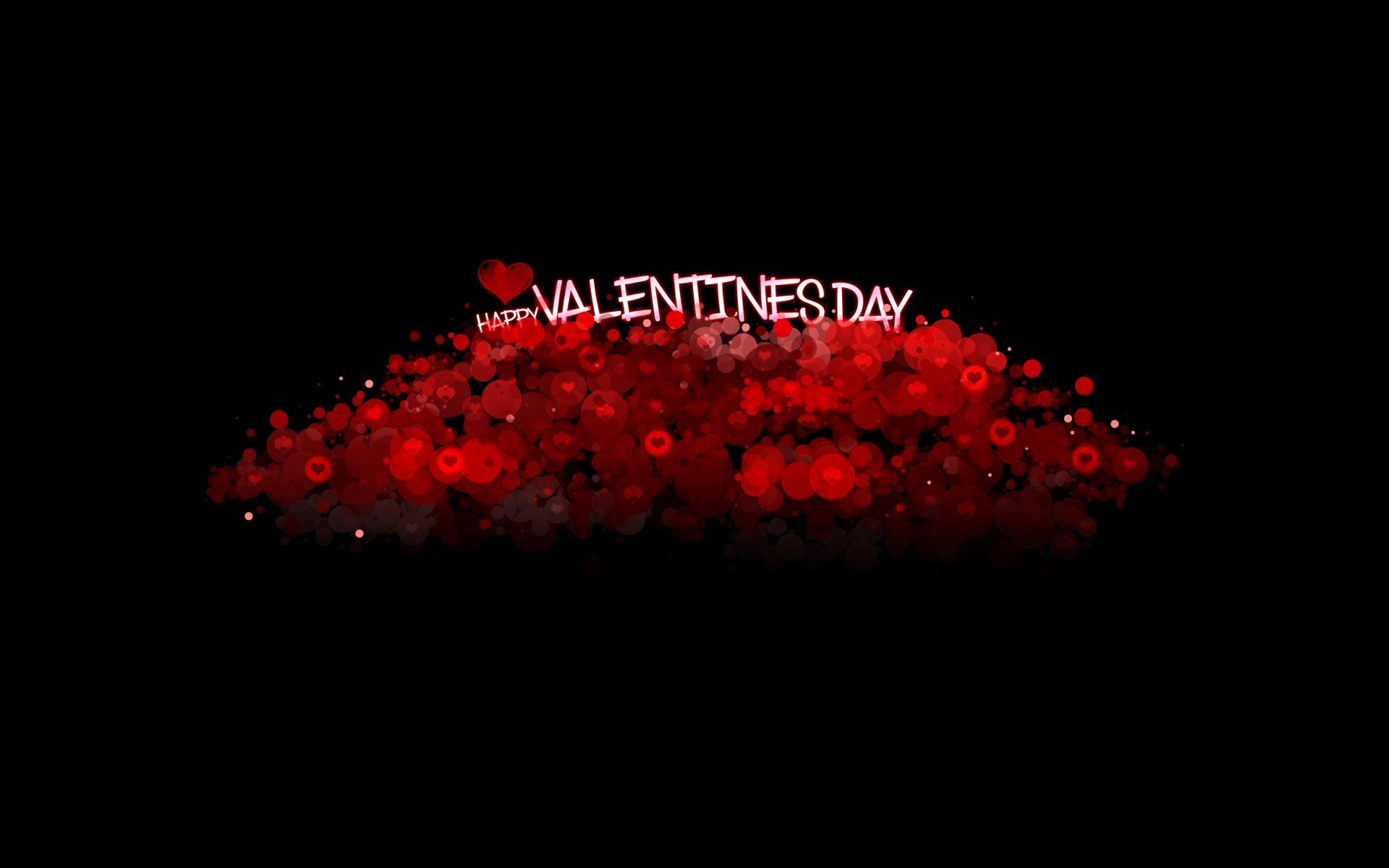 valentines, Day, Inscription, Hearts, Background, Black Wallpaper