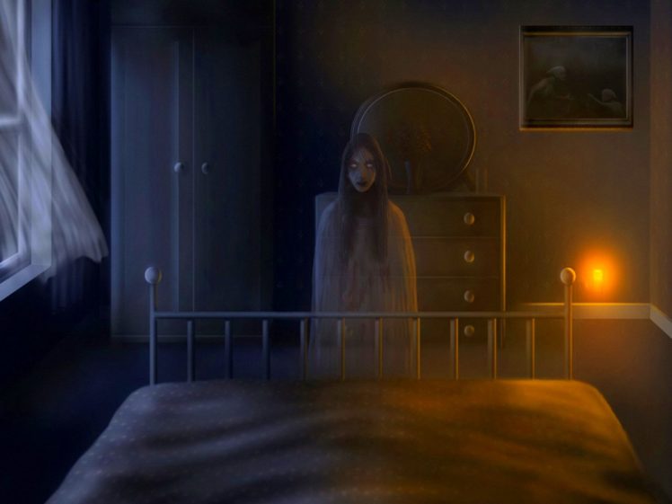 Anime Landscape: Anime Dark Bedroom Background