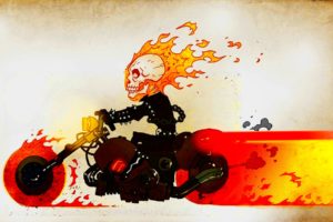dark, Art, Artwork, Fantasy, Artistic, Original, Psychedelic, Horror, Evil, Creepy, Scary, Spooky, Halloween, Ghost, Rider, Skull, Chopper