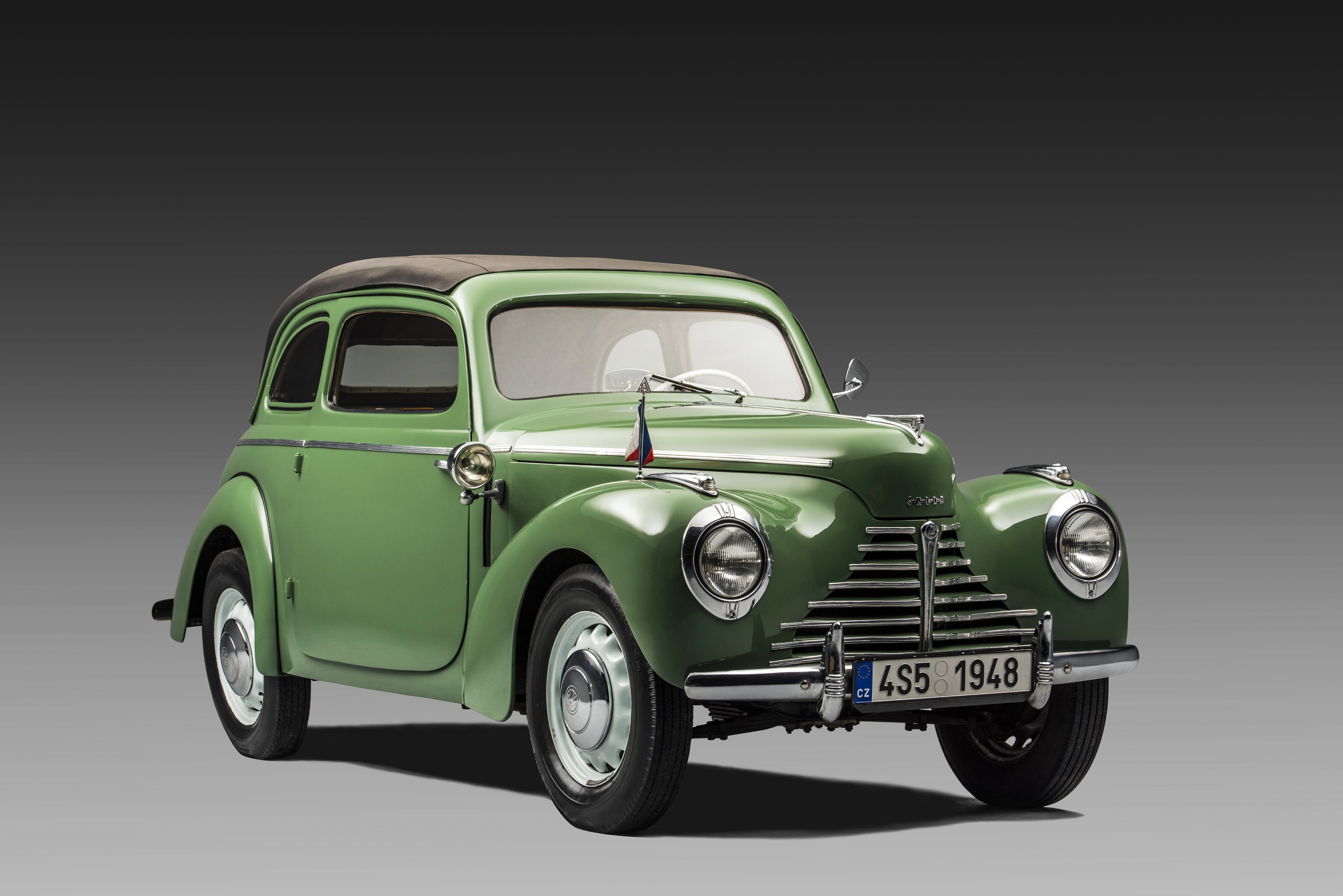 1946 51, Skoda, 1101, Tudor, Cabriolet, Type 938, Retro Wallpaper