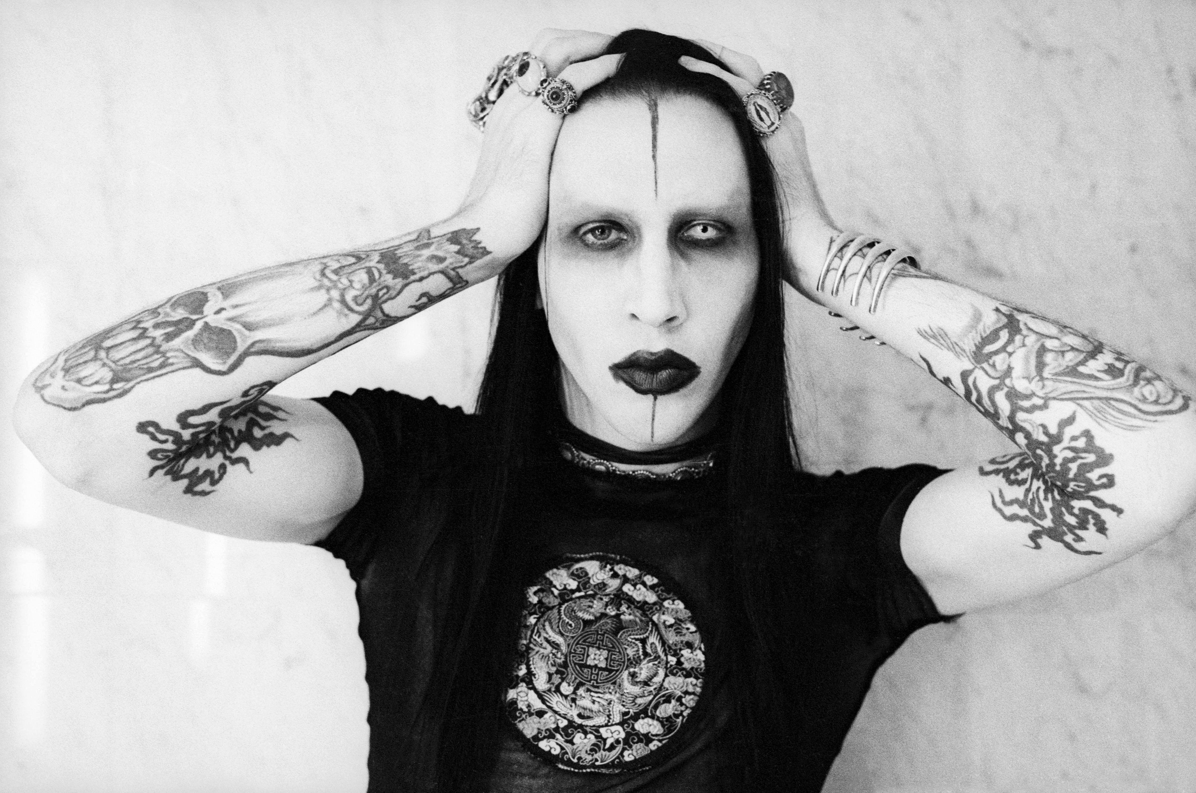 marilyn, Manson, Industrial, Metal, Heavy, Glam, Shock, Hard, Rock