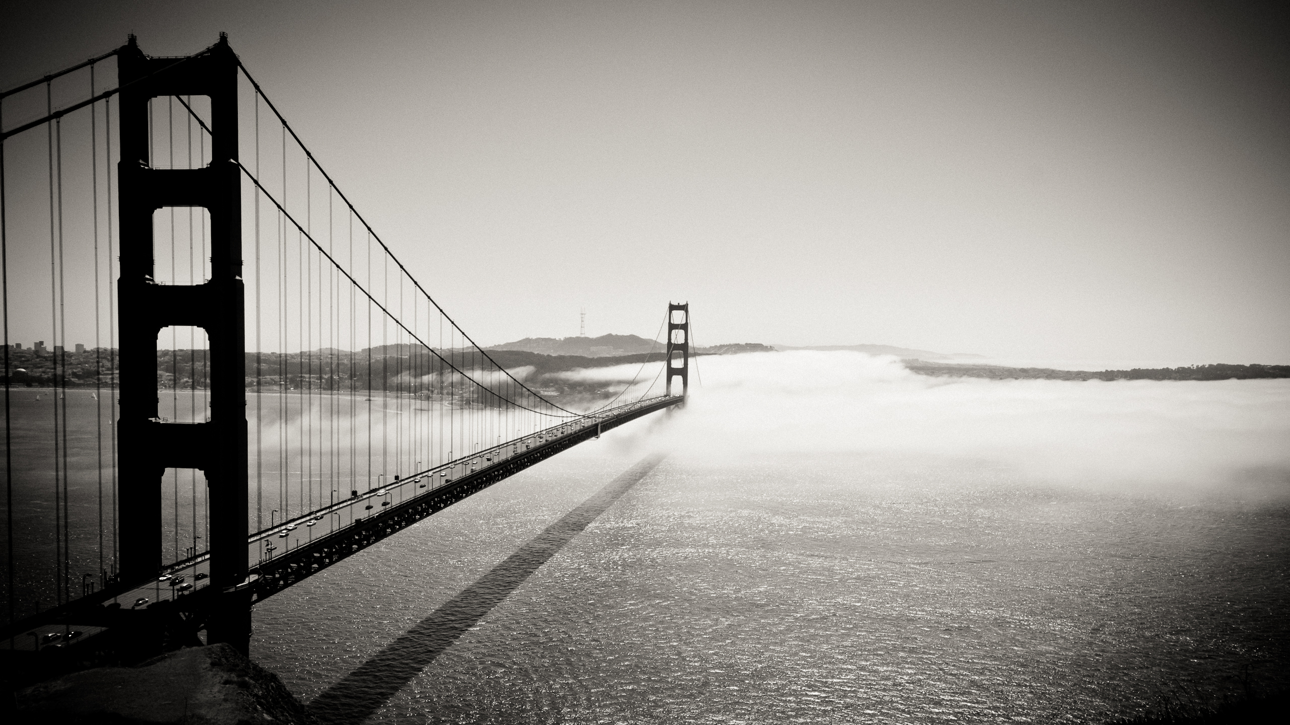 bridges, Monochrome, Greyscale Wallpaper