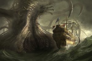 monsters, Ships, Sailing, Fantasy