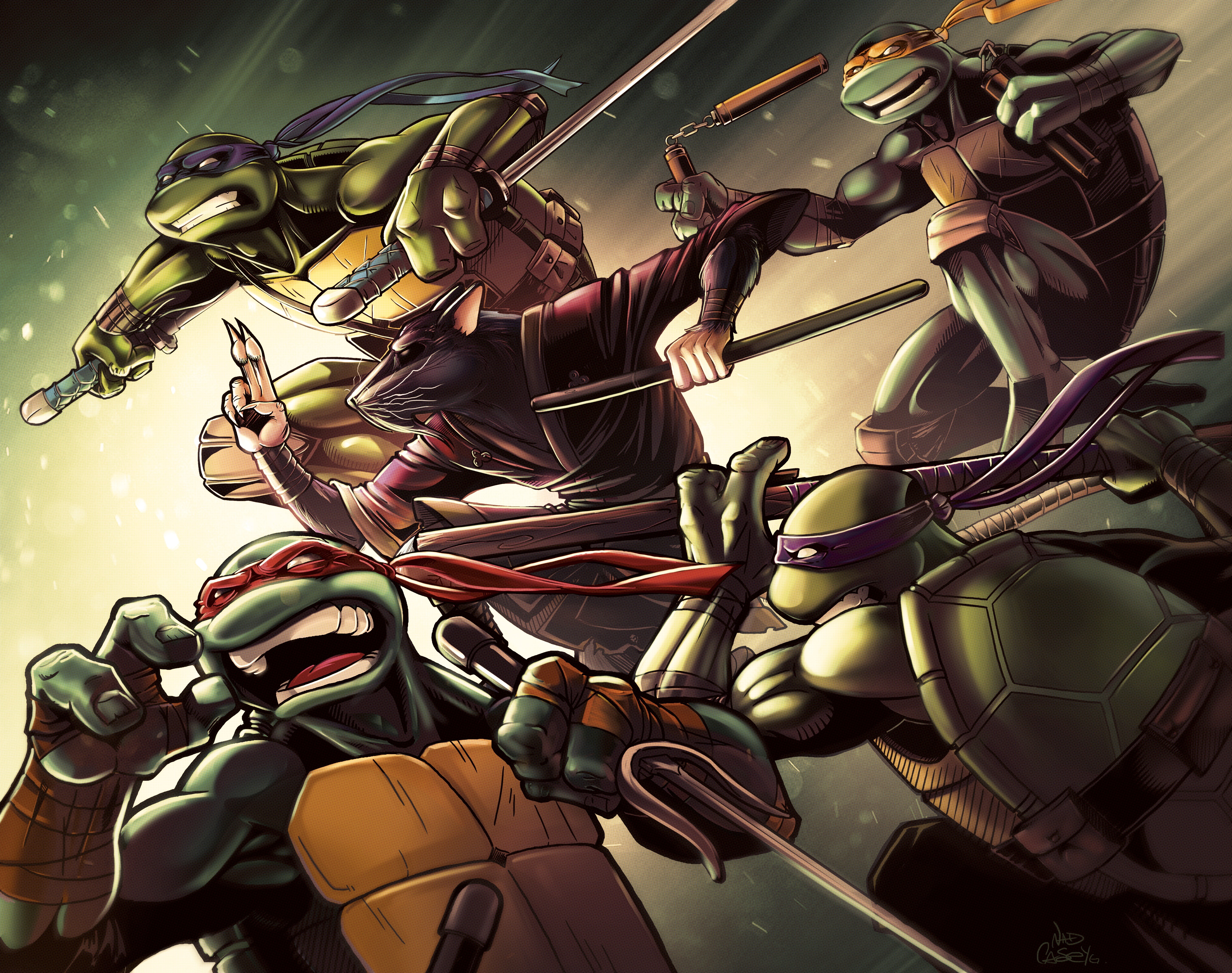 Anime Ninja Wallpaper 4K Turtles tmnt mutant