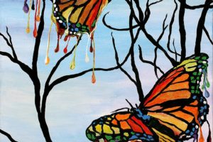 art, Painting, Butterfly, Oil, Beauty