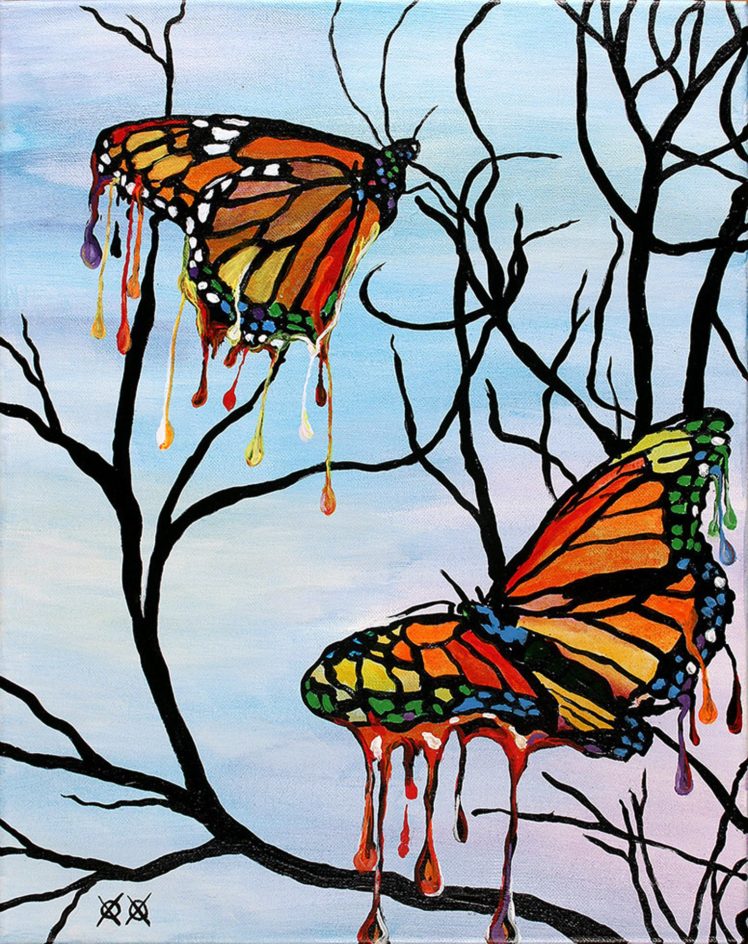 art, Painting, Butterfly, Oil, Beauty HD Wallpaper Desktop Background