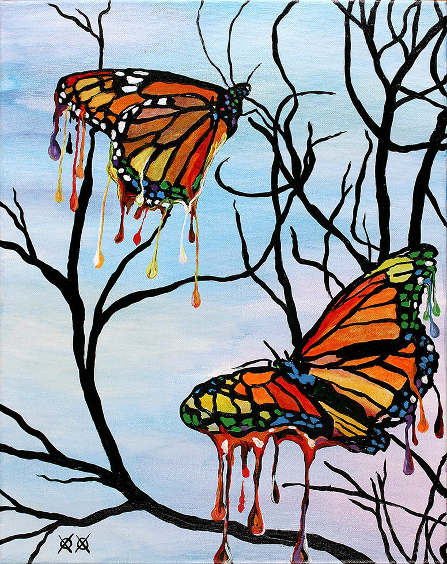 art, Painting, Butterfly, Oil, Beauty Wallpaper