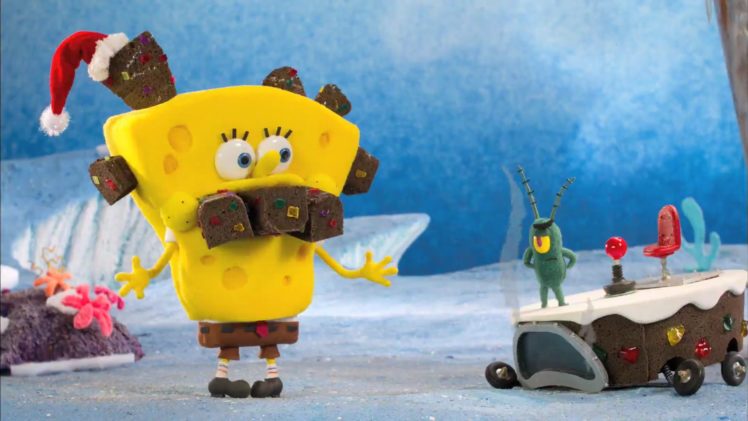 spongebob, Squarepants, Funny, Humor, Christmas HD Wallpaper Desktop Background