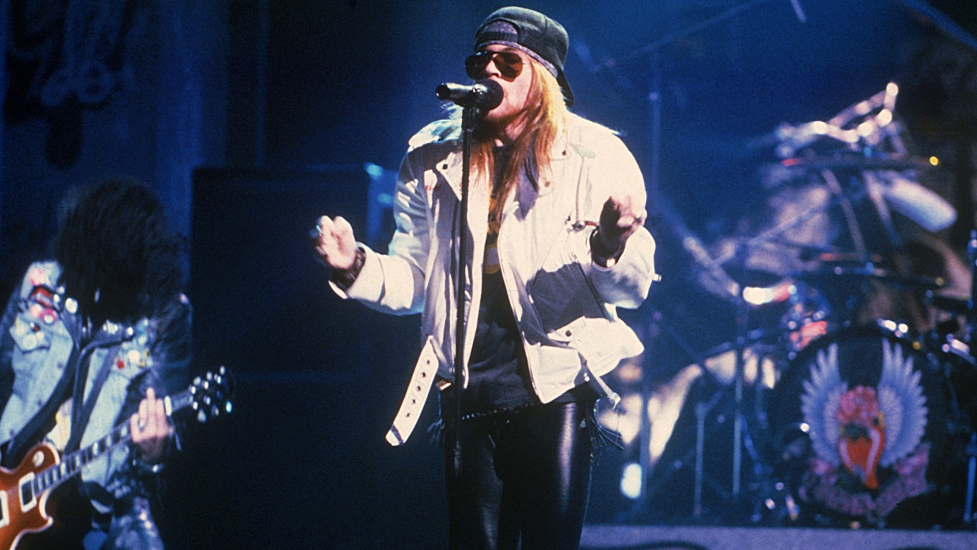 guns, N, Roses, Heavy, Metal, Hair, Concert, Concerts, Microphone Wallpaper