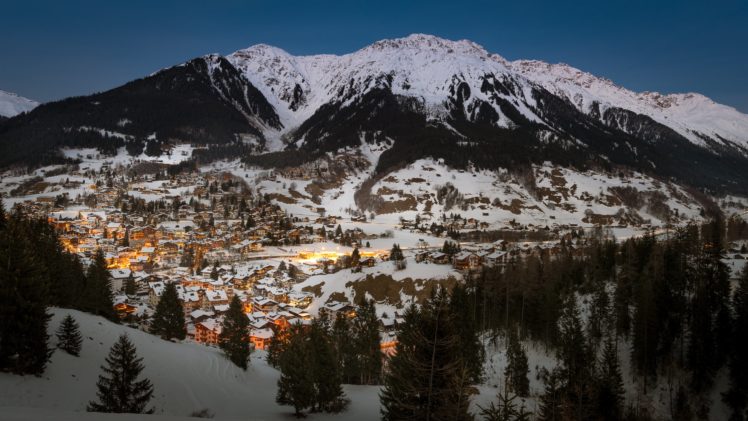 switzerland, Mountains, Klosters serneus, Nature, Cities HD Wallpaper Desktop Background