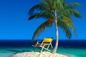 tropics, Island, Palma, Chairs, Nature
