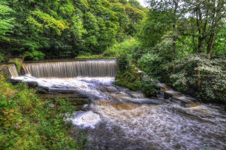 england, Parks, Waterfalls, Yarrow, Valley, Park, Nature HD Wallpaper Desktop Background