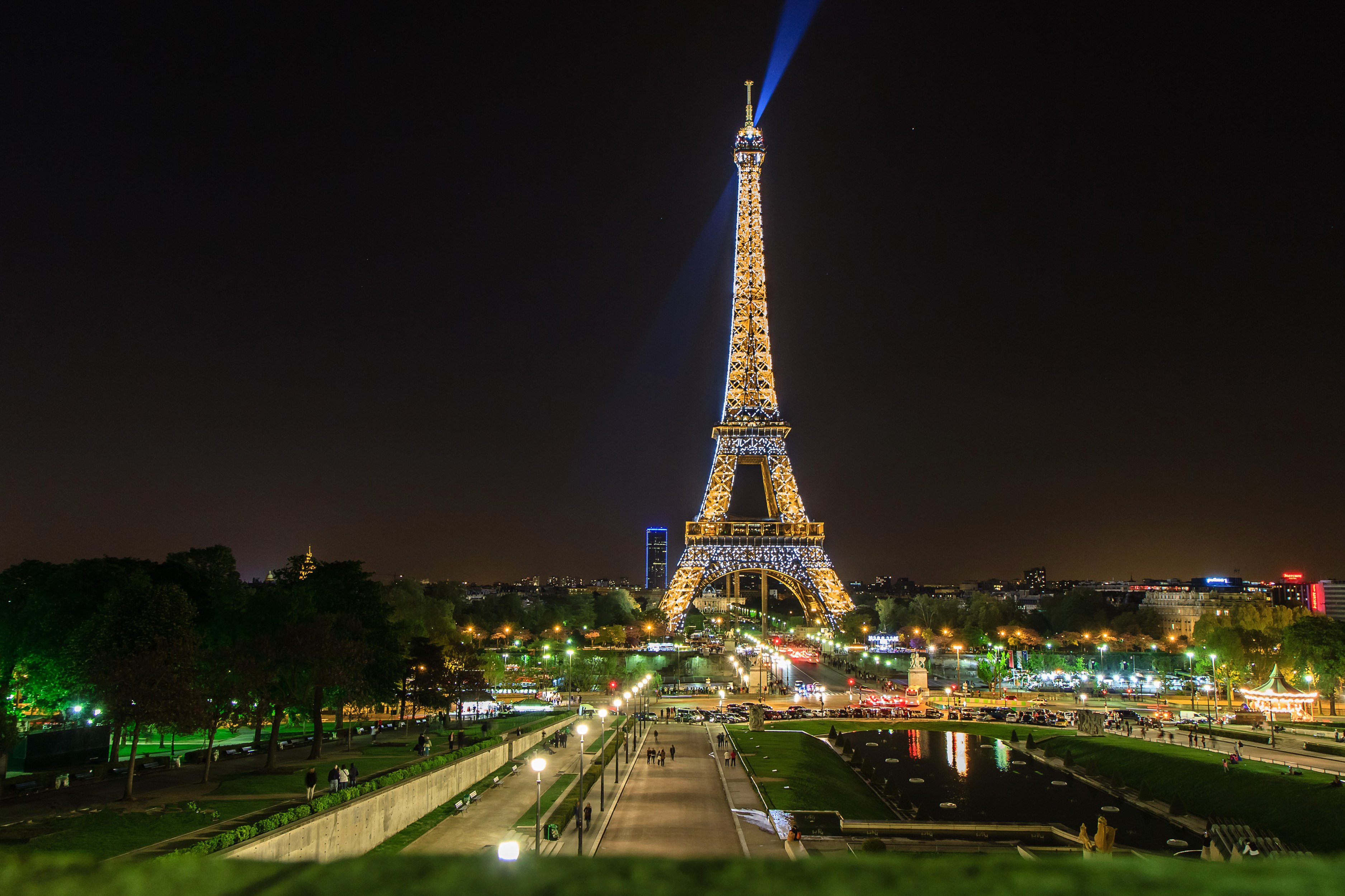 rance, Roads, Houses, Paris, Night, Street, From, Above, Cities Wallpaper