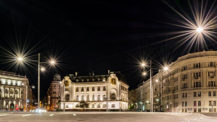 ustria, Houses, Street, Night, Street, Lights, Vienna, Cities HD Wallpaper Desktop Background