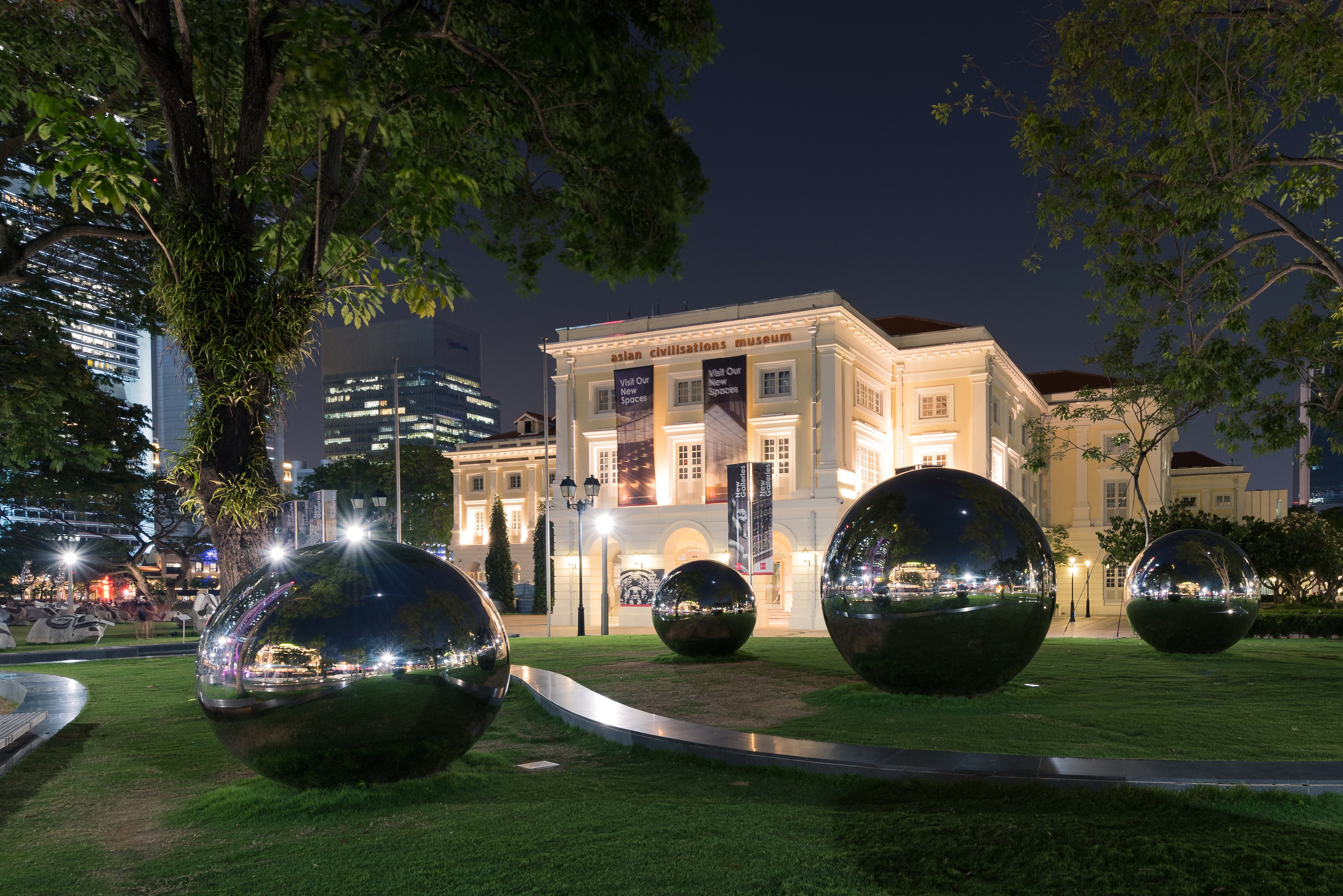 ingapore, Fireworks, Night, Cities Wallpaper