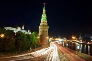 oscow, Russia, Roads, Night, Street, Lights, Cities