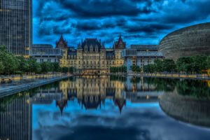 , New, York, City, Thundercloud, Hdr, State, Capitol, Albany, Cities