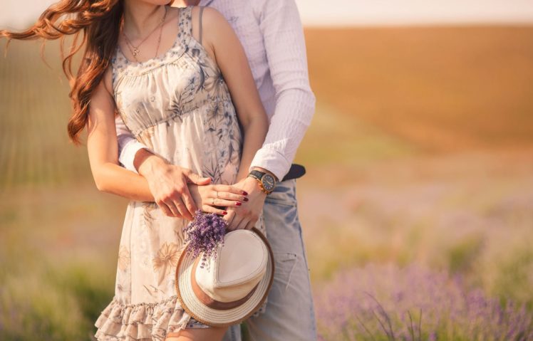country, Countryside, Couple, Dress, Field, Flower, French, Happiness, Happy, Lavender, Love, Photos, Provence, Romantic, Sunset, Vintage, Young HD Wallpaper Desktop Background