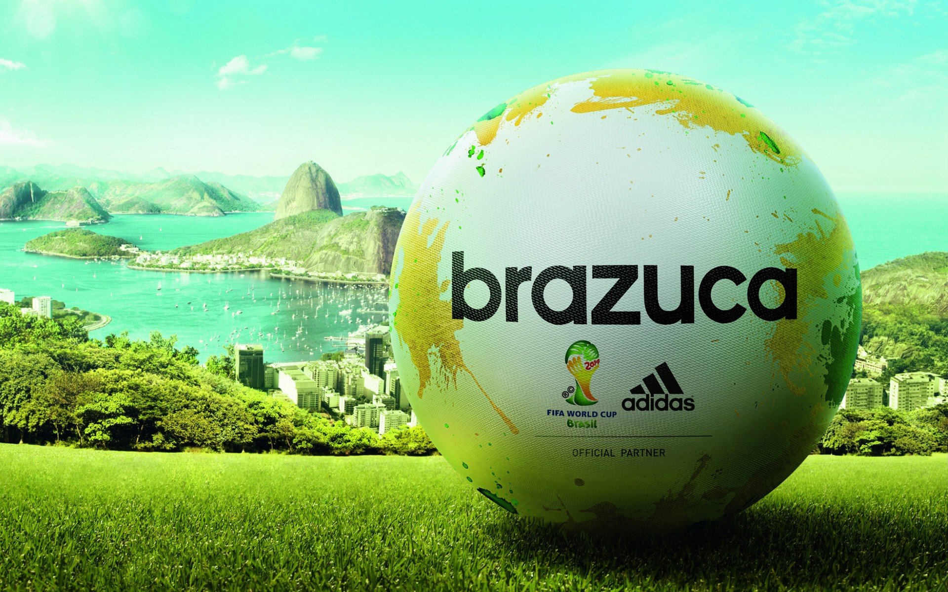brazuca, Balon, Futbol, Brasil, Rio, Janeiro Wallpaper