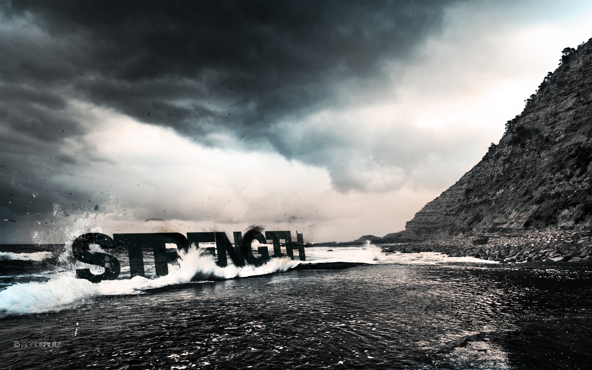 landscapes, Monochrome, Australia, Seascapes, Photomanipulations Wallpaper