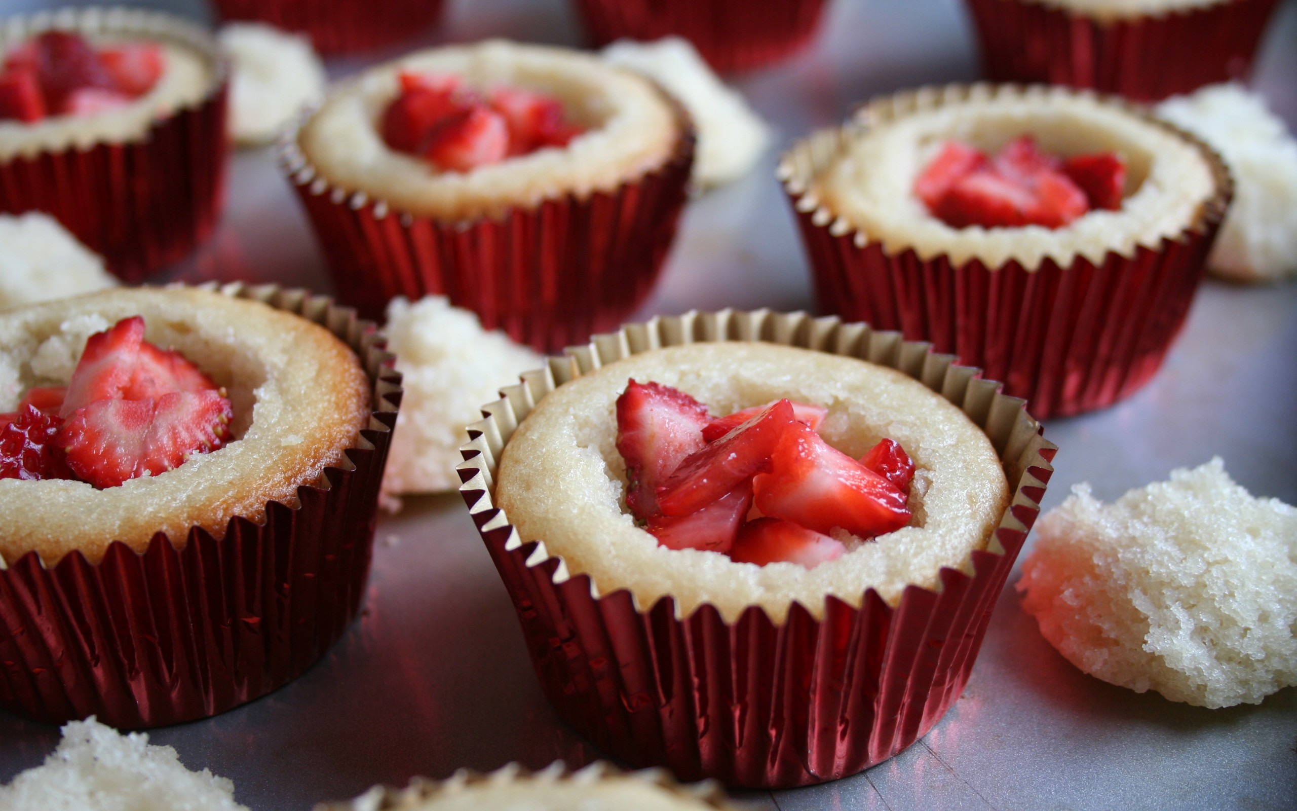 strawberry, Daiquiri, Cupcakes Wallpaper