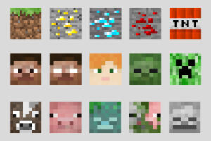 Minecraft,pixel,art, Wallpaper