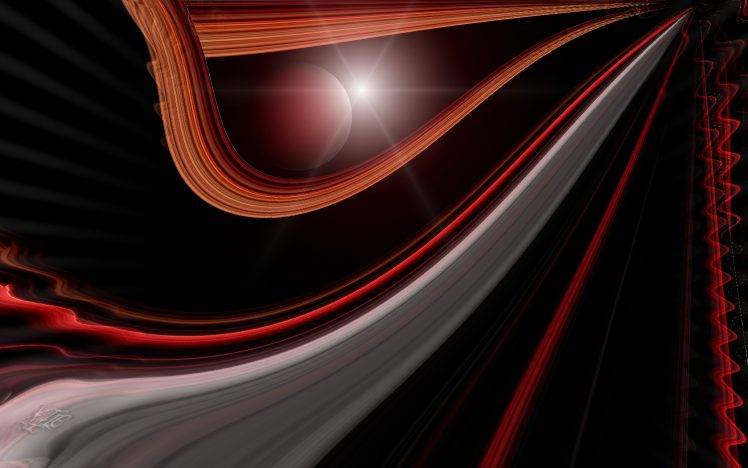 Abstract Red Lines HD Wallpaper Desktop Background
