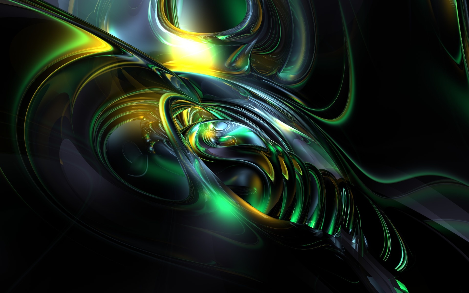 Abstract Reflective Structure Wallpaper