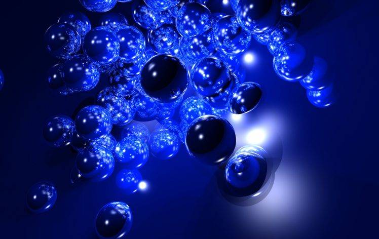 Blue Bubbles HD Wallpaper Desktop Background