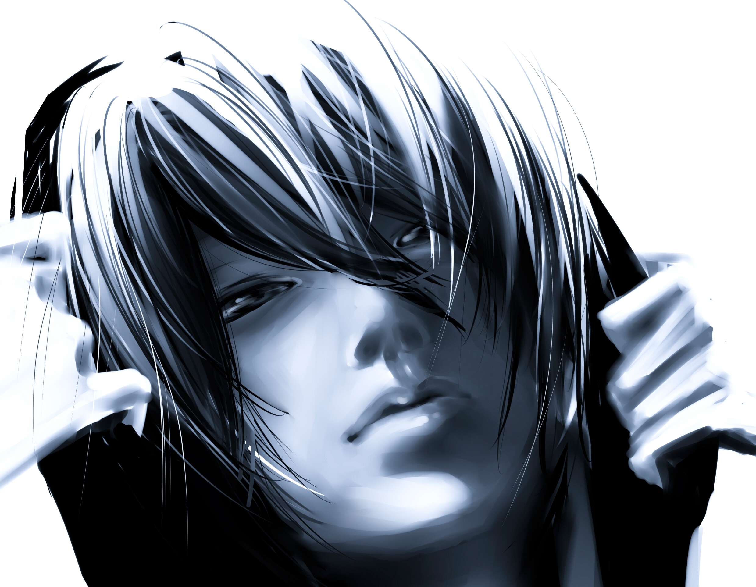 Black White Face Anime Wallpapers HD / Desktop and Mobile ...