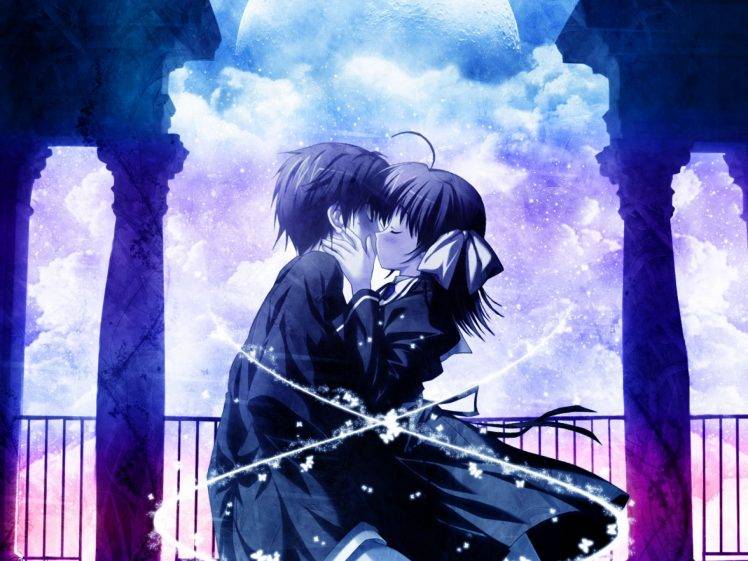 Love Anime School HD Wallpaper Desktop Background