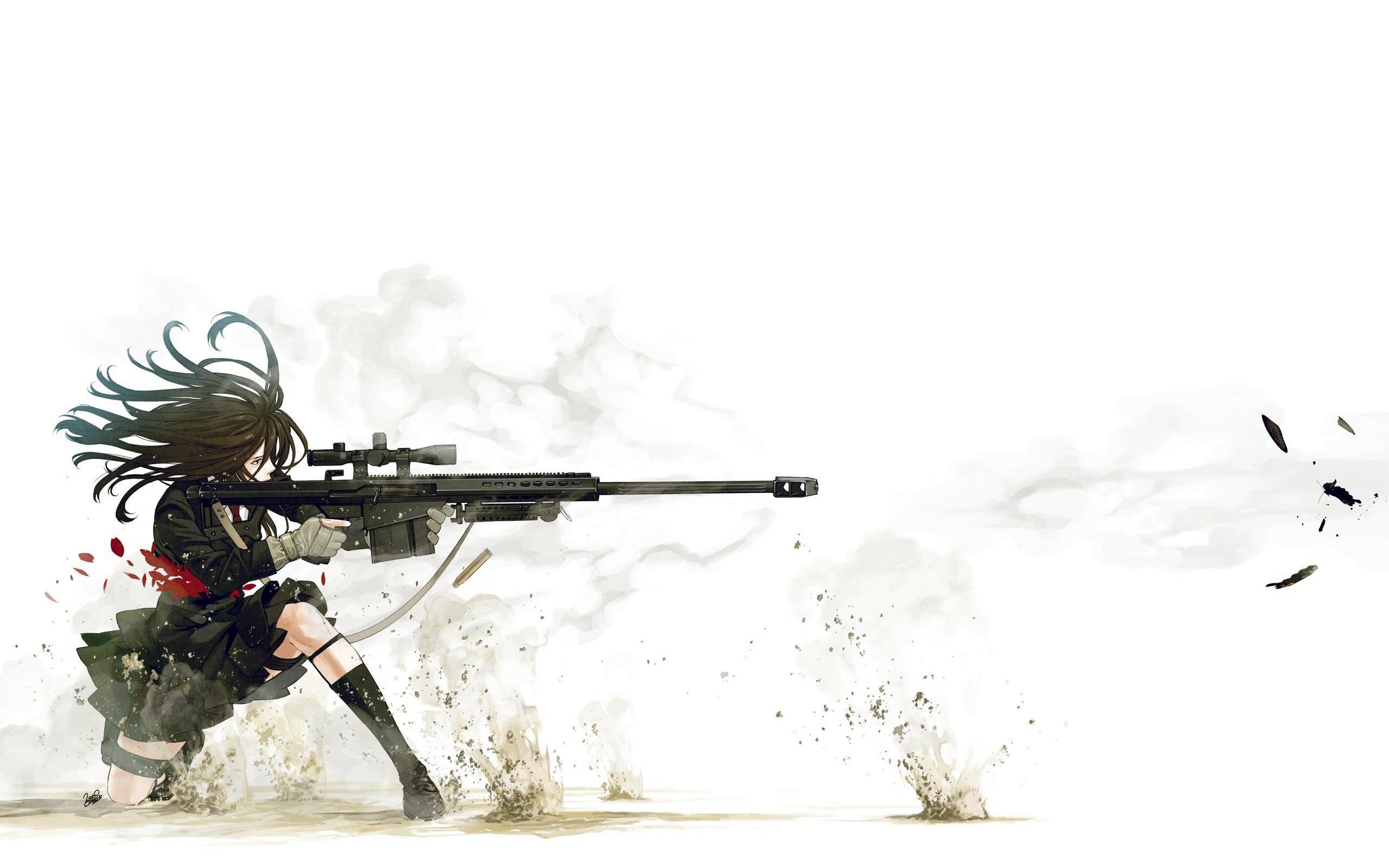 anime women sniper Wallpaper