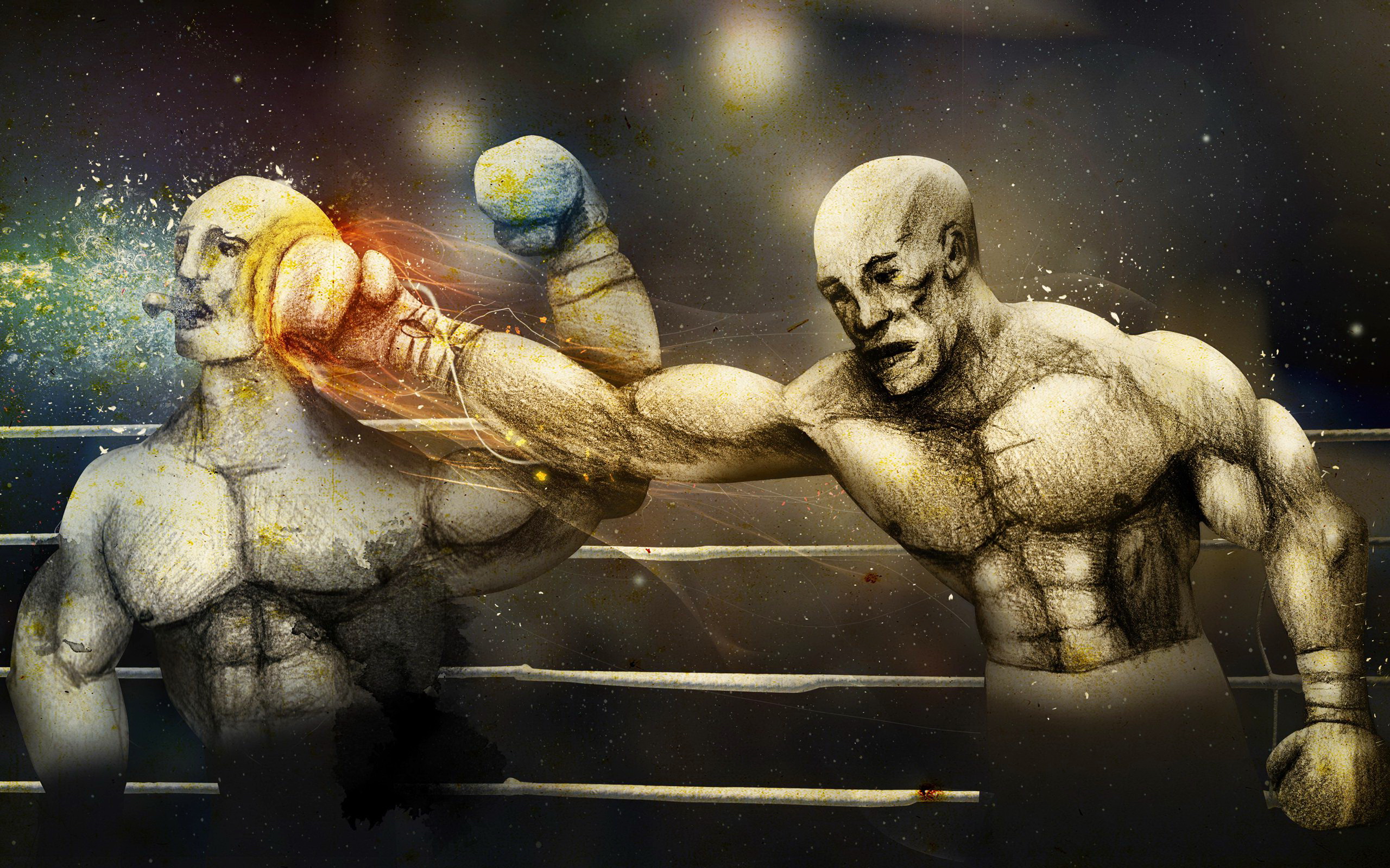 Art Abstract Boxing Wallpaper