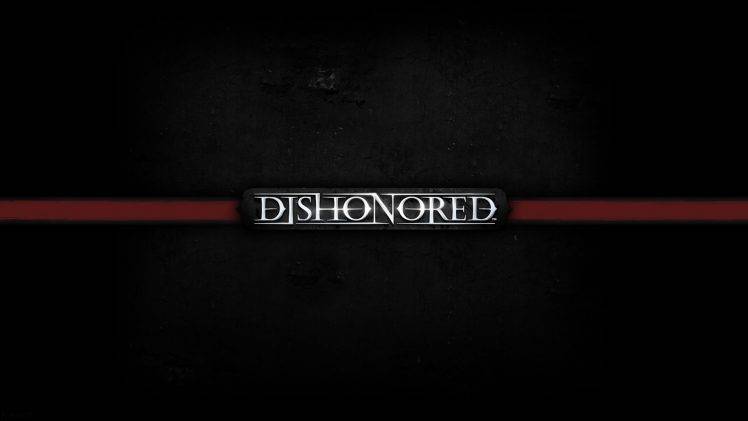 Dishonored Abstract Game Logo Background HD Wallpaper Desktop Background